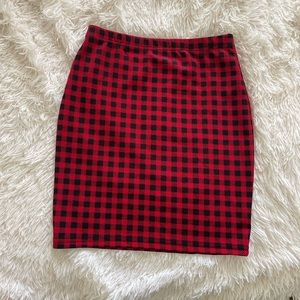 size xs plaid mini skirt